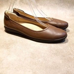 Naturalizer "Flexy" Brown Leather Women's Flats 9M